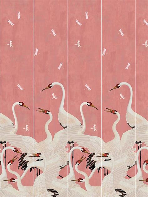 gucci crane wallpaper pink|gucci pink heron wallpaper.